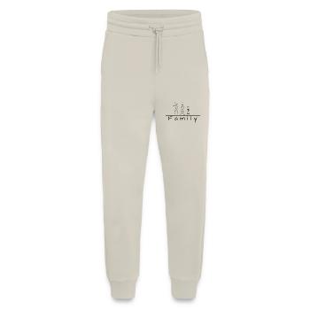 Stick figure family - Jogging Pants - made by SPREAD  - WARM CLAY - Front