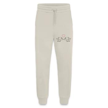 elefanten verliebt - Jogginghose - made by SPREAD - WARM CLAY - Vorne