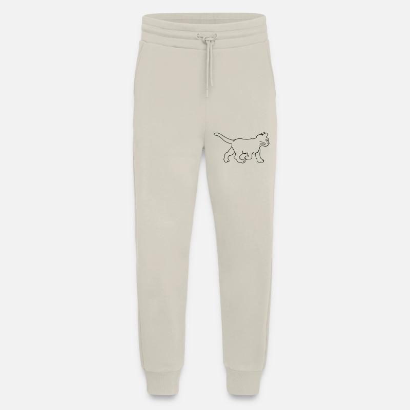 cat - Jogging Pants - made by SPREAD  - WARM CLAY