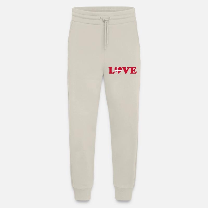 Love - Denmark - Liebe - Dänemark - Jogginghose - made by SPREAD - WARM CLAY