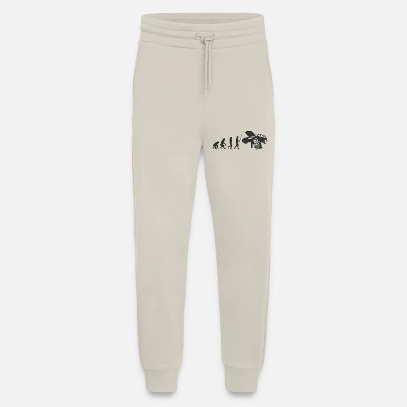 Evolution Mécanicien Automobile Artisan - Pantalon de jogging bio décontracté fabriqué en UE - WARM CLAY