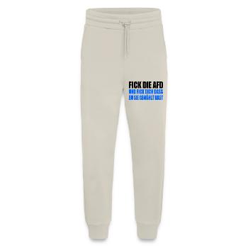 fick die afd - Jogginghose - made by SPREAD - WARM CLAY - Vorne