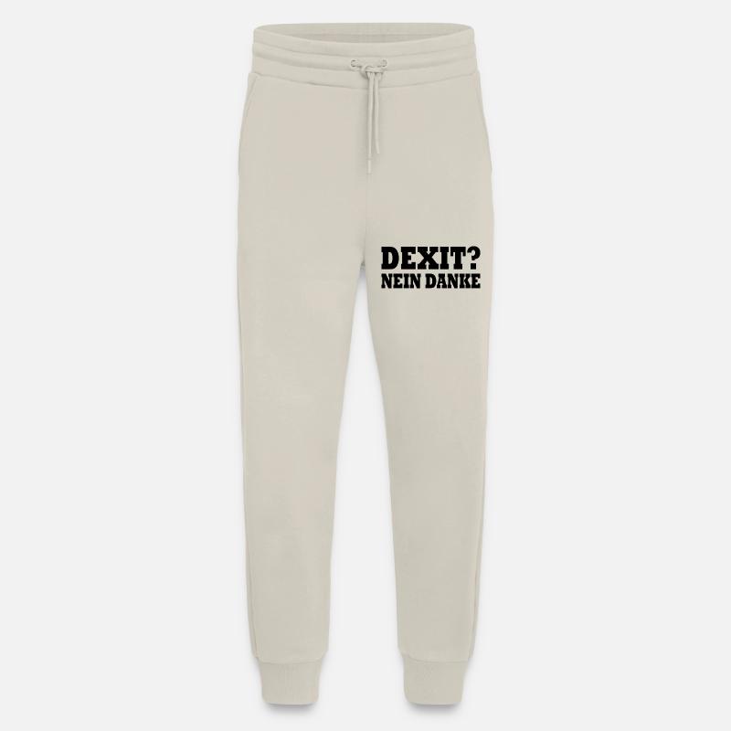 Dexit no thanks - Jogging Pants - made by SPREAD  - WARM CLAY
