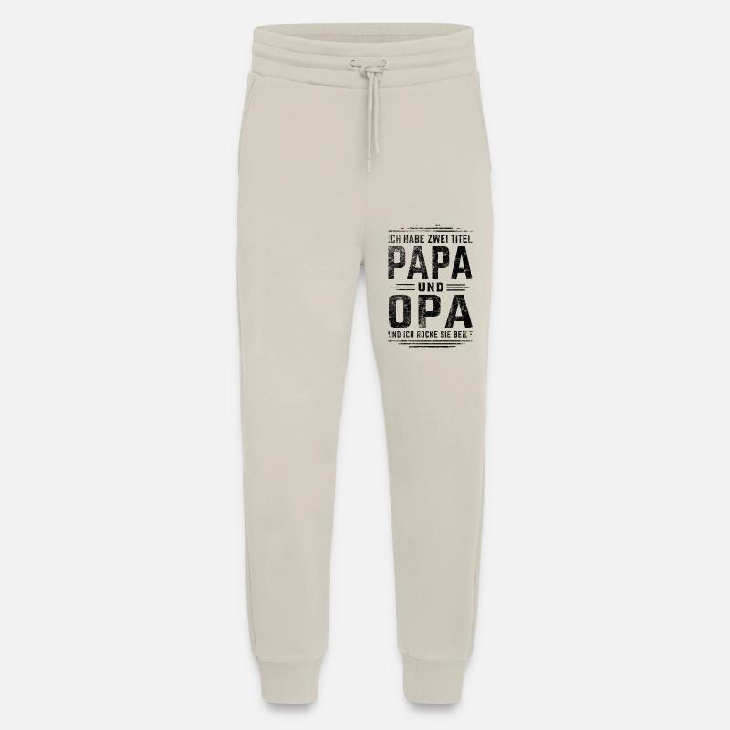 Papa und Opa - ich rocke sie beide - Jogginghose - made by SPREAD - WARM CLAY