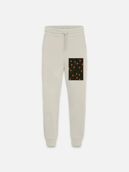 Tulip Pattern - Jogging Pants - made by SPREAD - WARM CLAY