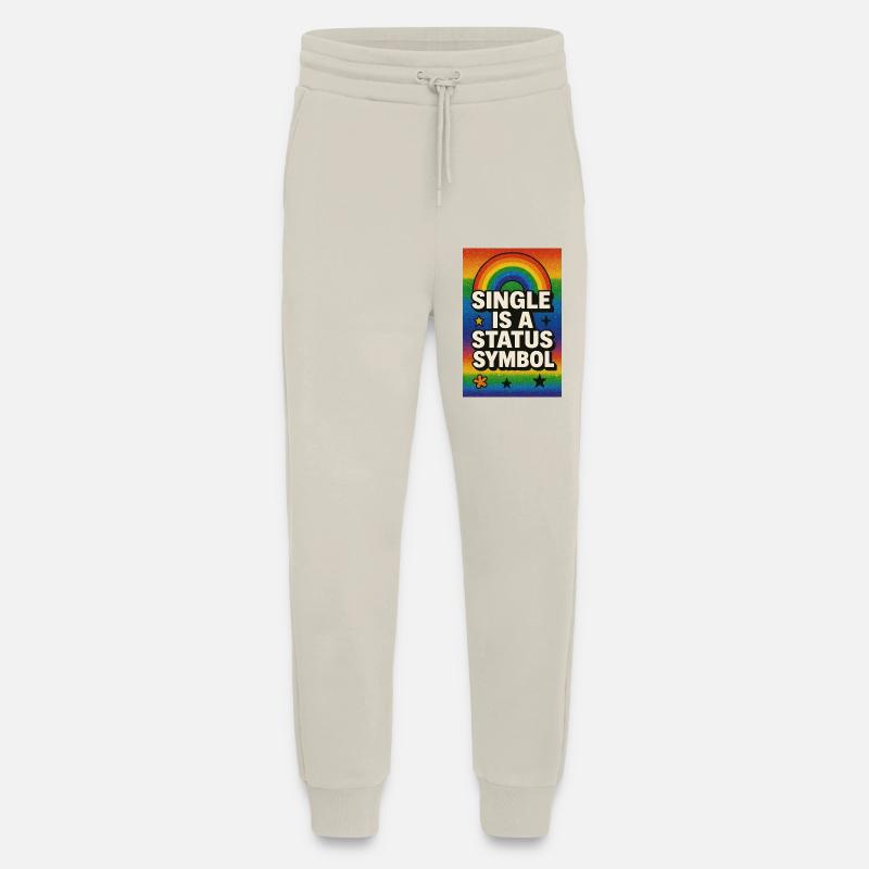 Single ist ein Statussymbol Regenbogen - Jogginghose - made by SPREAD - WARM CLAY
