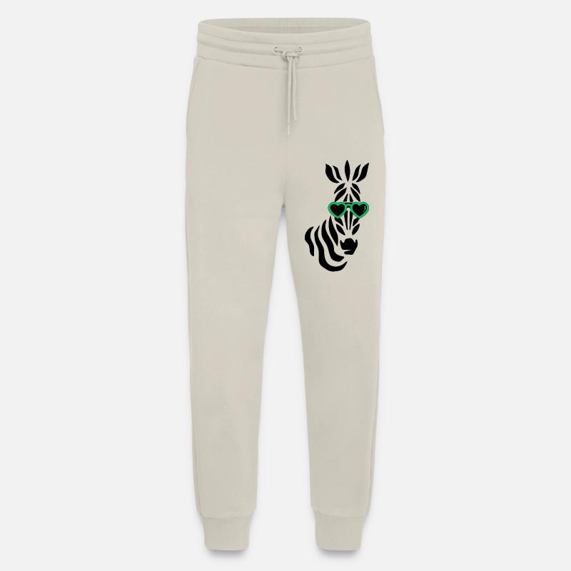 Cooles Zebra mit Sonnenbrille - Jogginghose - made by SPREAD - WARM CLAY