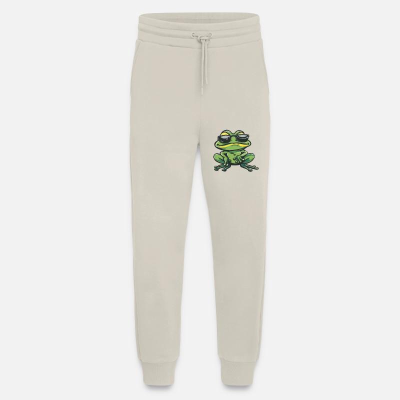 Frog Cool Comic - Jogging Pants - made by SPREAD  - WARM CLAY