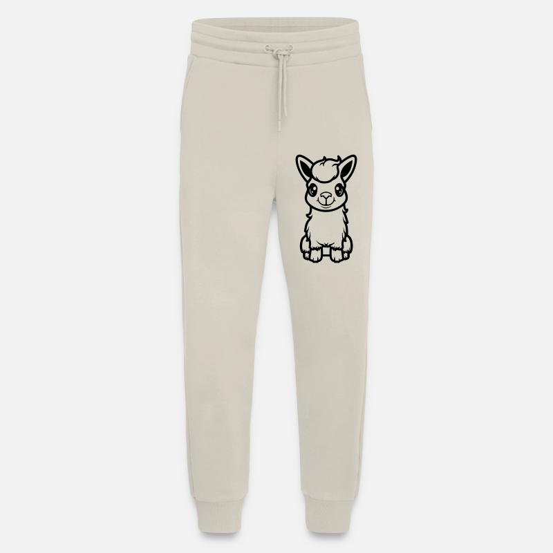 Lama Al Paka Comic - Jogging Pants - made by SPREAD  - WARM CLAY
