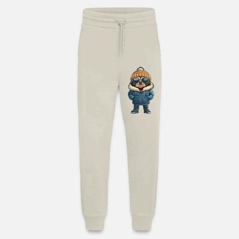 Sloth Winter Comic - Jogging Pants - made by SPREAD  - WARM CLAY