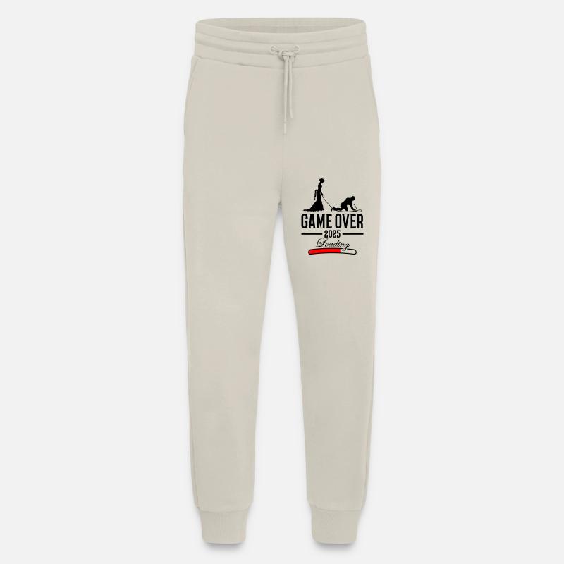Wedding Loading 2025 Game Over - Pantalon de jogging bio décontracté fabriqué en UE - WARM CLAY