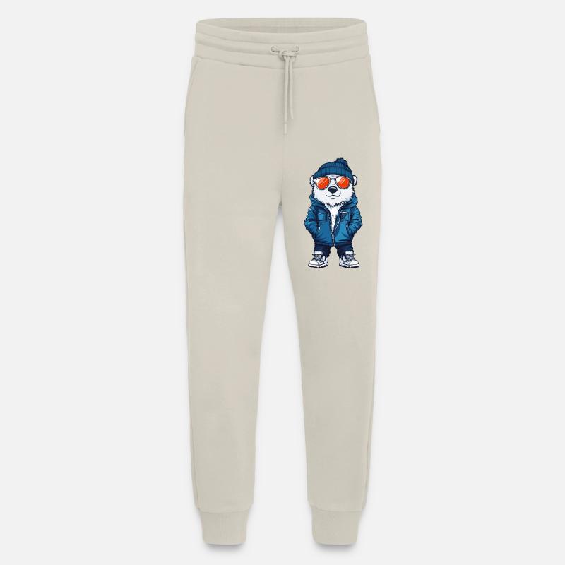 Polar Bear Winter Comic - Jogging Pants - made by SPREAD  - WARM CLAY