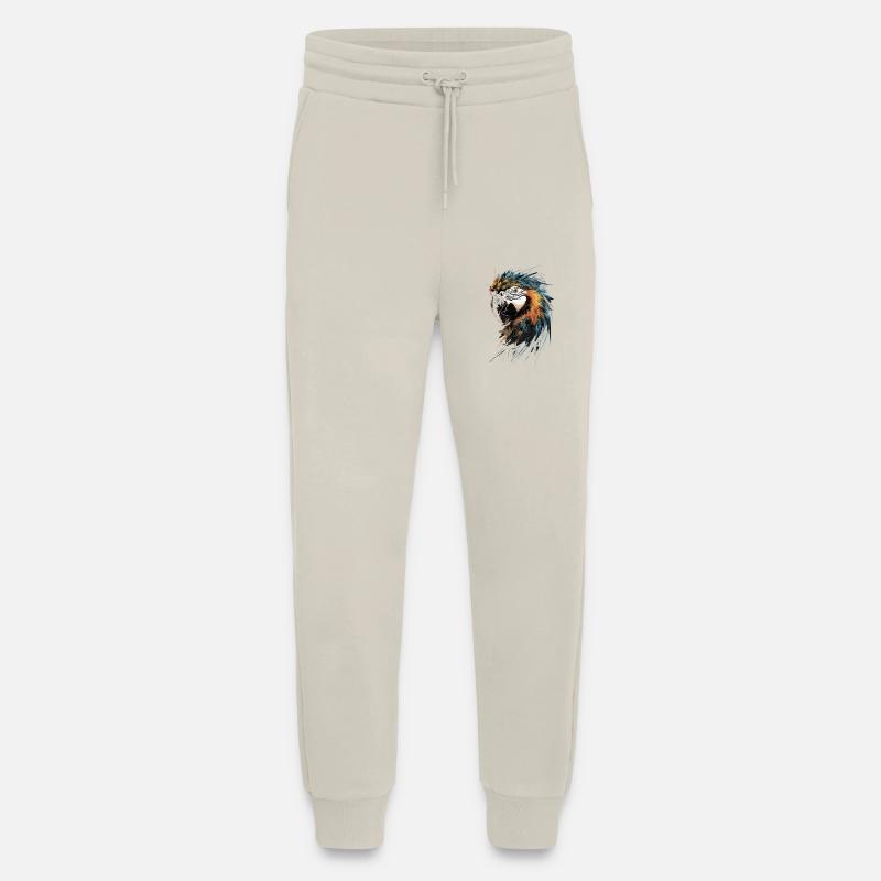Macaw Parrot Art Drawing Abstract - Jogging Pants - made by SPREAD  - WARM CLAY