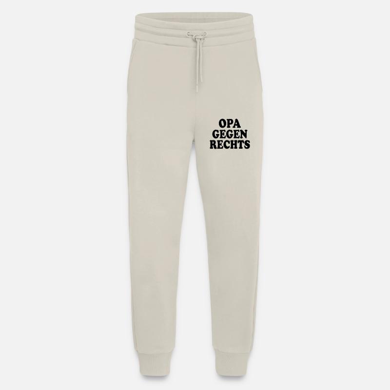 Opa gegen rechts - Jogginghose - made by SPREAD - WARM CLAY
