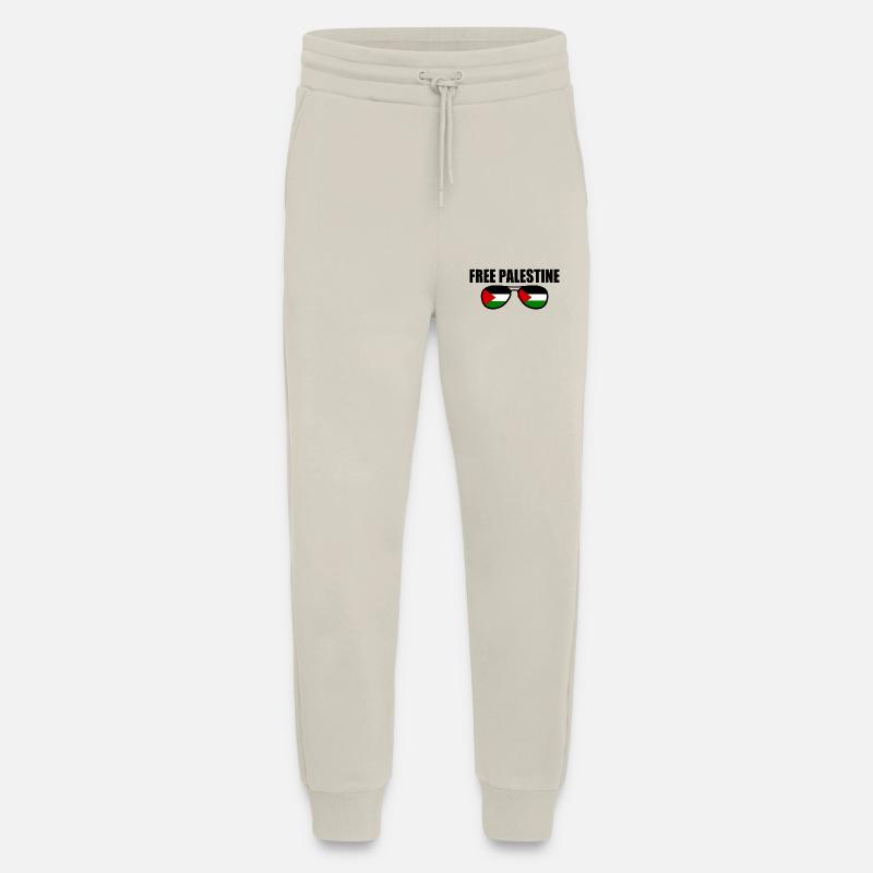 Free palestine - Jogging Pants - made by SPREAD  - WARM CLAY