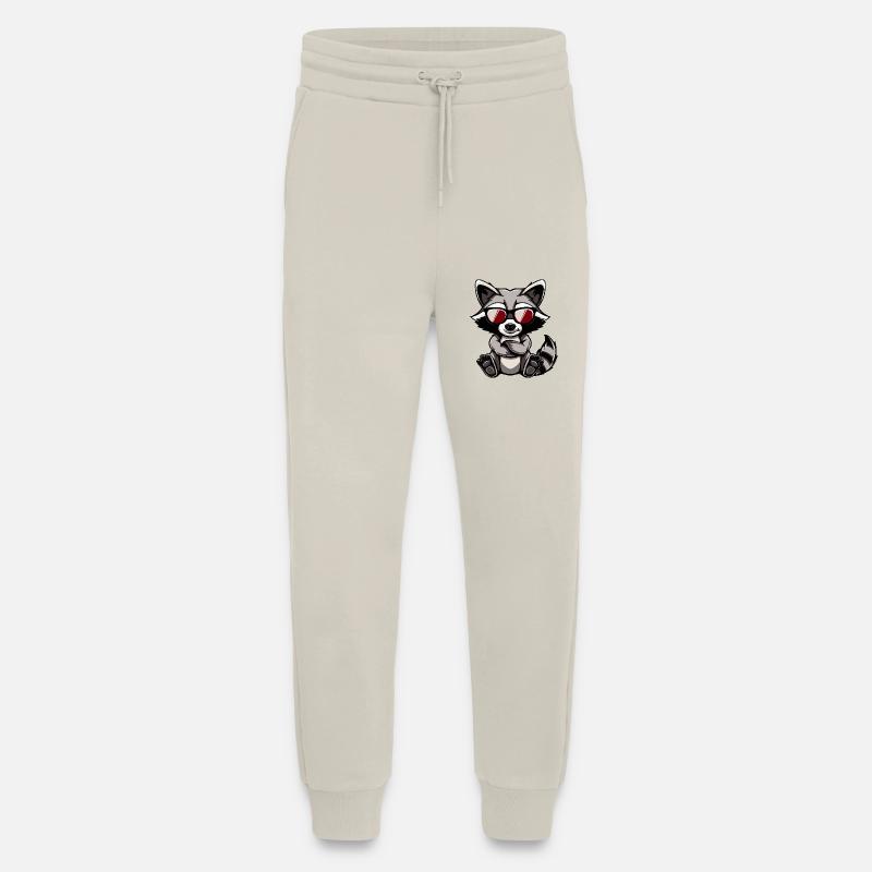Raccoon Cool Comic - Jogging Pants - made by SPREAD  - WARM CLAY