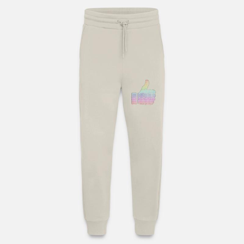 hand like binary rainbow - Jogging Pants - made by SPREAD  - WARM CLAY