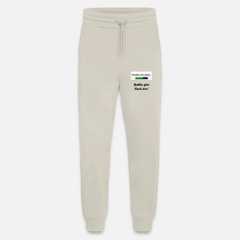 Couche devient glada ... - Pantalon de jogging bio décontracté fabriqué en UE - WARM CLAY