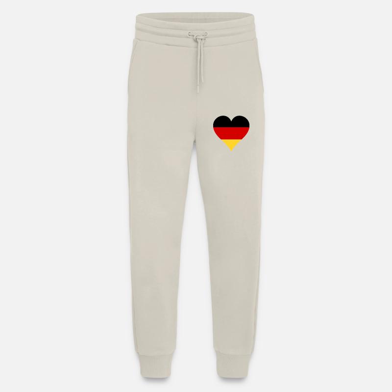 German flag in heart shape - Jogging Pants - made by SPREAD  - WARM CLAY