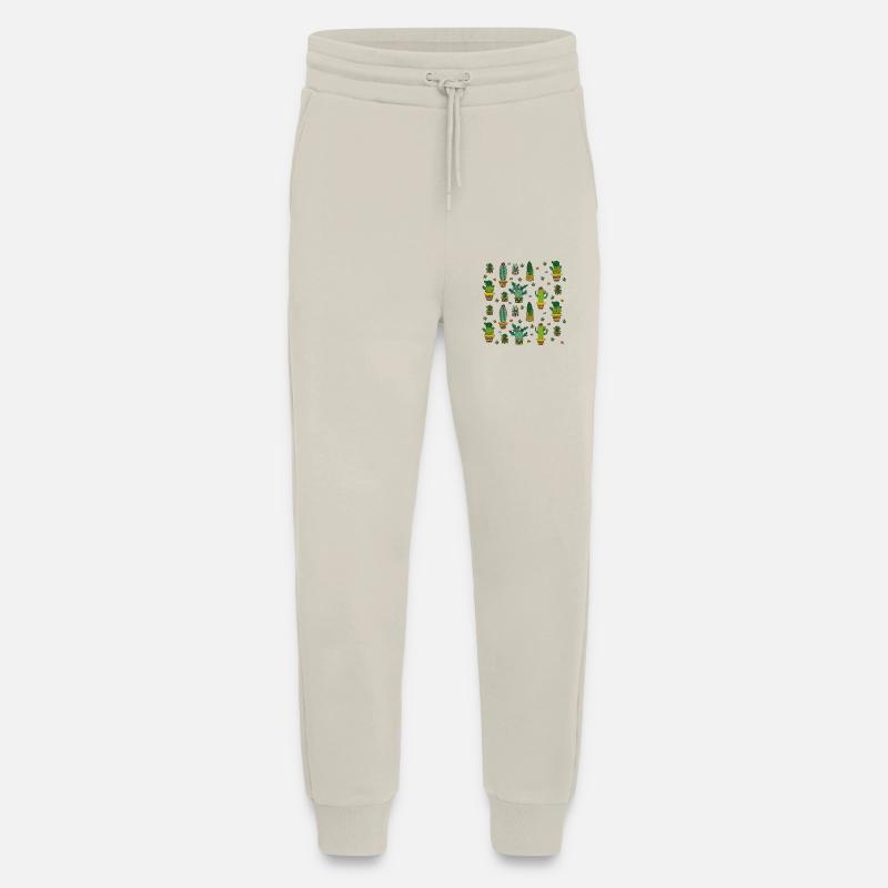 Cactus pattern - Jogging Pants - made by SPREAD  - WARM CLAY