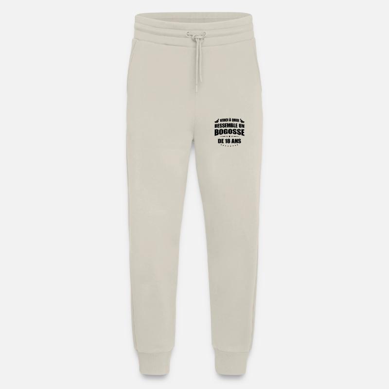 BOGOSSE DE 18 ANS - Pantalon de jogging bio décontracté fabriqué en UE - WARM CLAY