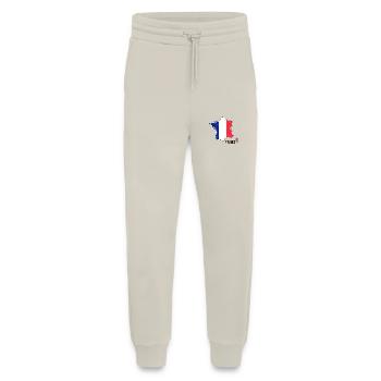 Frankreich Flagge Landkarte Umriss - Jogginghose - made by SPREAD - WARM CLAY - Vorne