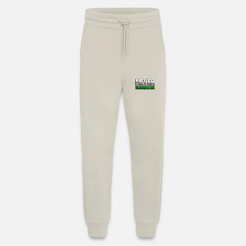 NEVER SURRENDER (Green) - Gaming - Jogging Pants - made by SPREAD  - WARM CLAY