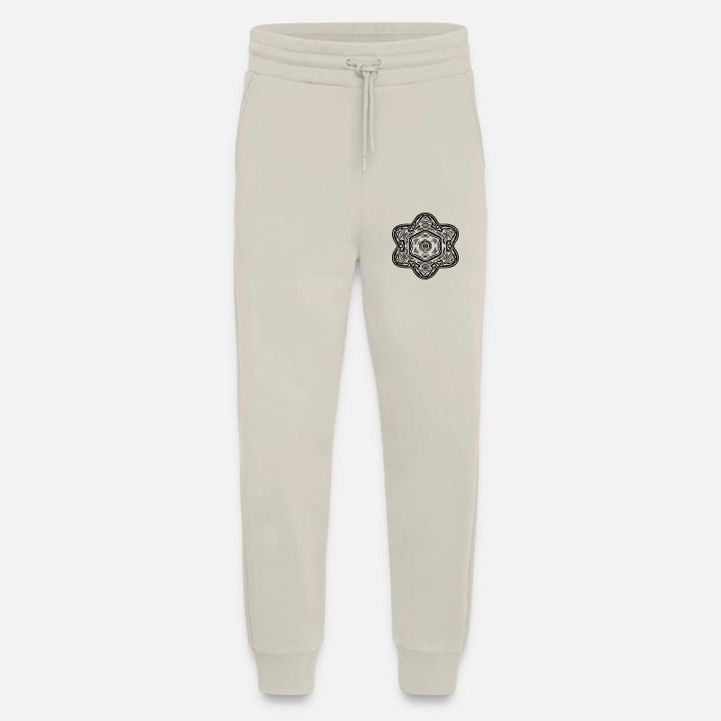 Geometric Mandala Flowers Pattern Shape - Jogging Pants - made by SPREAD  - WARM CLAY
