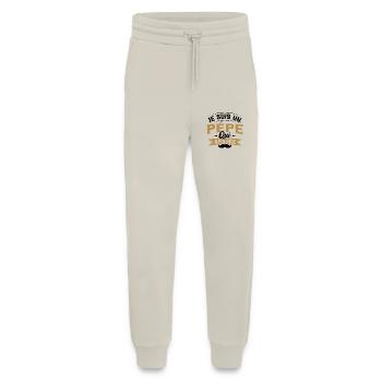 Je suis un pépé qui assure / Humour cadeau pépé - Pantalon de jogging bio décontracté fabriqué en UE - WARM CLAY - Devant