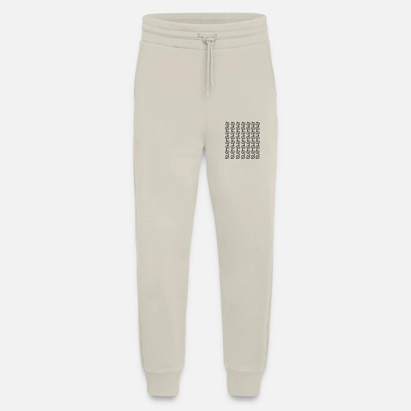 einzigartiges Blattdesign - Jogginghose - made by SPREAD - WARM CLAY