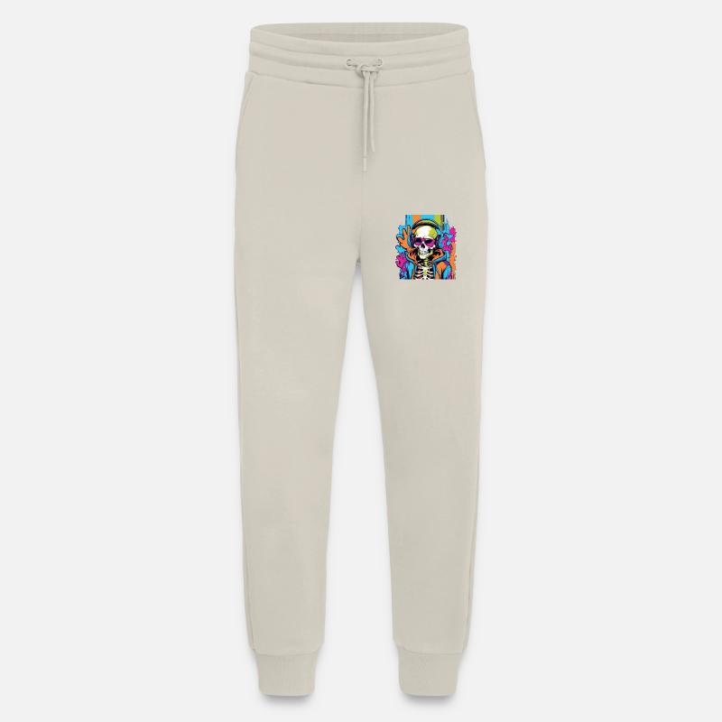 DJ Totenkopf Skull - Jogging Pants - made by SPREAD  - WARM CLAY