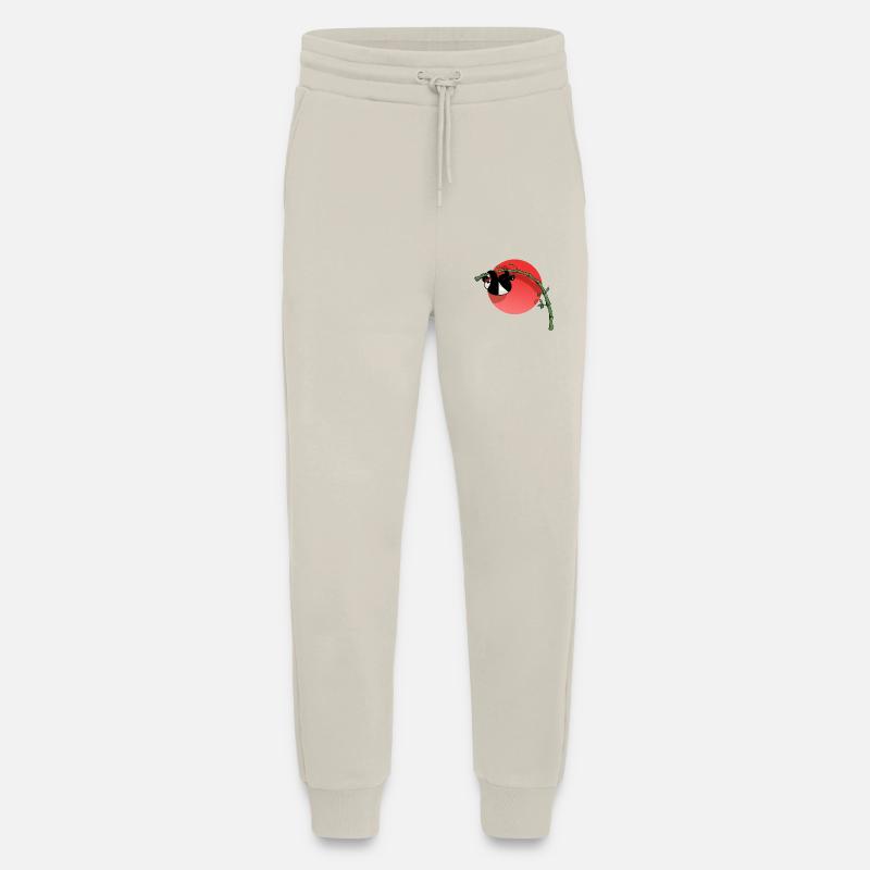 Panda perchise - Pantalon de jogging bio décontracté fabriqué en UE - WARM CLAY