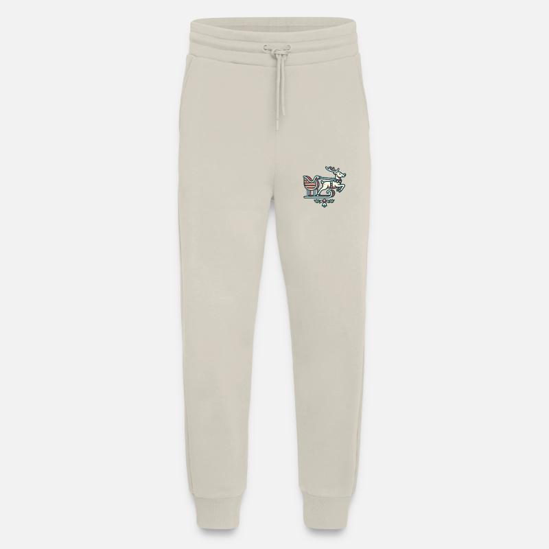 Rentier am Schlitten - Jogginghose - made by SPREAD - WARM CLAY