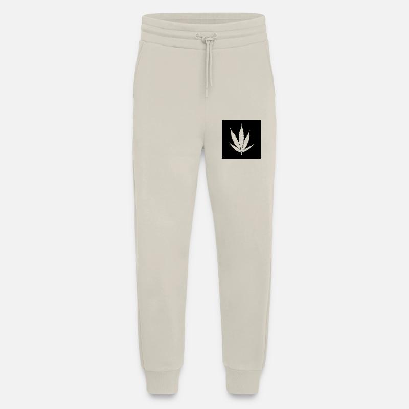 Cannabis leaf black classic - Jogging Pants - made by SPREAD  - WARM CLAY