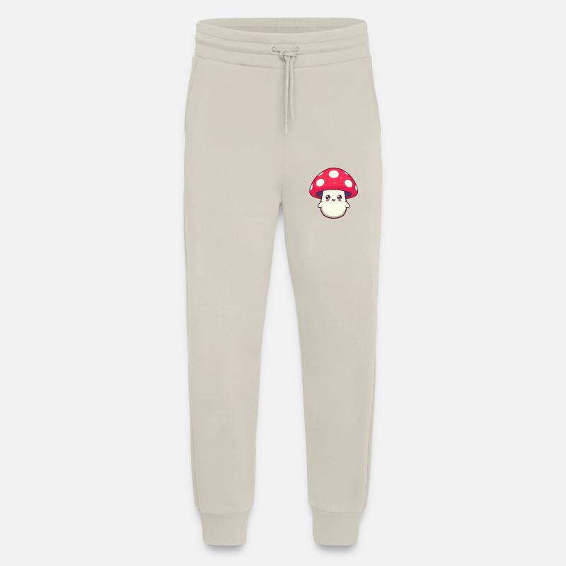 Toadstool Sweet Laugh Mushroom - Jogging Pants - made by SPREAD  - WARM CLAY