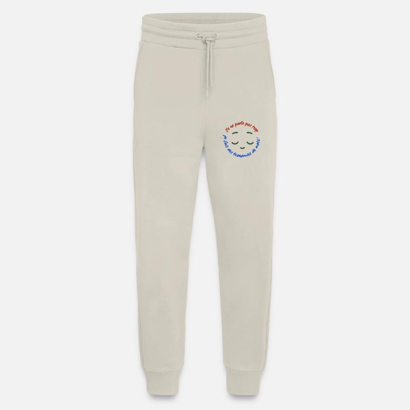 Je ne parle pas trop - Pantalon de jogging bio décontracté fabriqué en UE - WARM CLAY