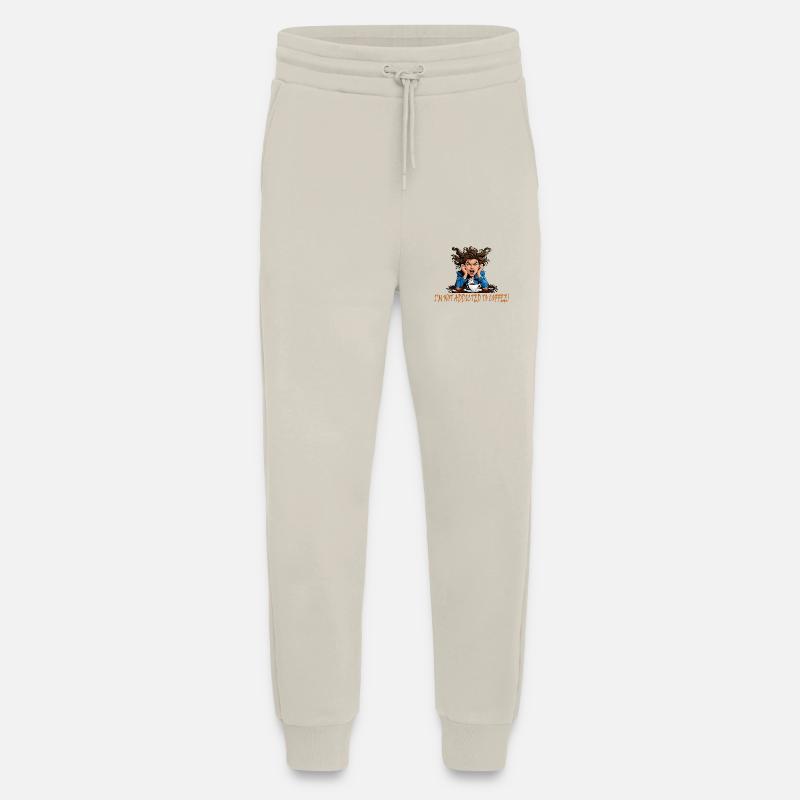 Pas accro au café - Pantalon de jogging bio décontracté fabriqué en UE - WARM CLAY