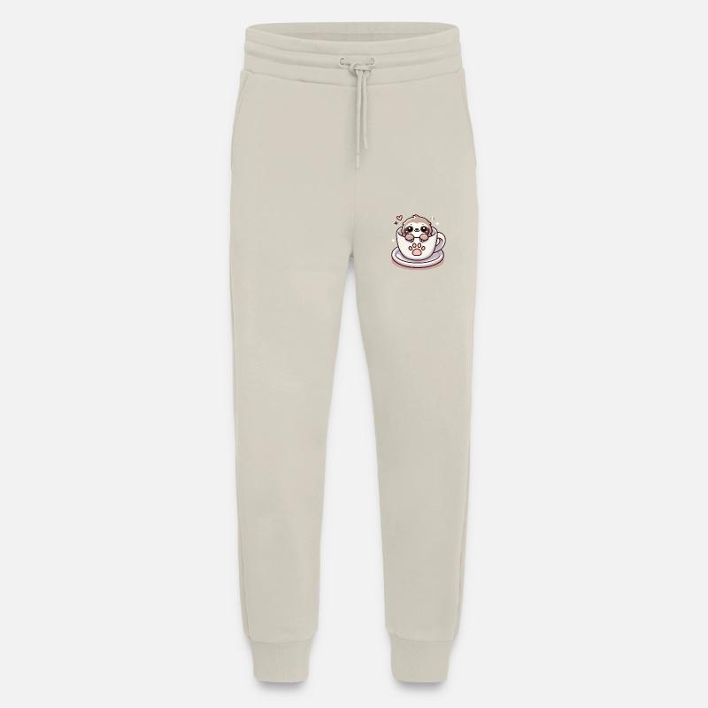 Tired sloth with coffee - Jogging Pants - made by SPREAD  - WARM CLAY
