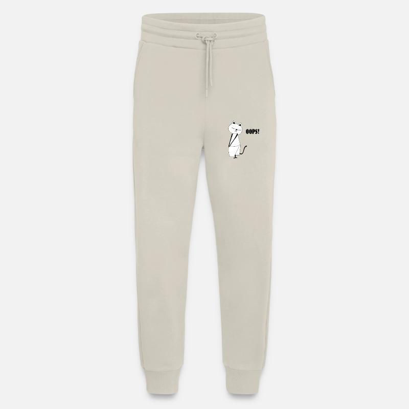 Nekochan Antonio Oops - Pantalon de jogging bio décontracté fabriqué en UE - WARM CLAY
