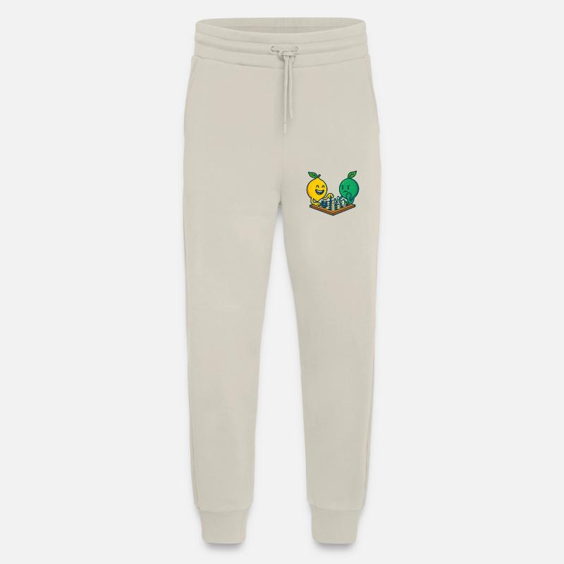 Chess duel - lemon against lime - Jogging Pants - made by SPREAD  - WARM CLAY