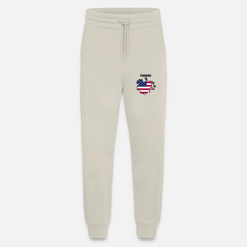 Compton, USA - Jogging Pants - made by SPREAD  - WARM CLAY