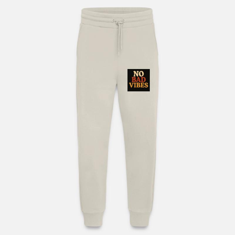 No Bad Vibes - Pantalon de jogging bio décontracté fabriqué en UE - WARM CLAY