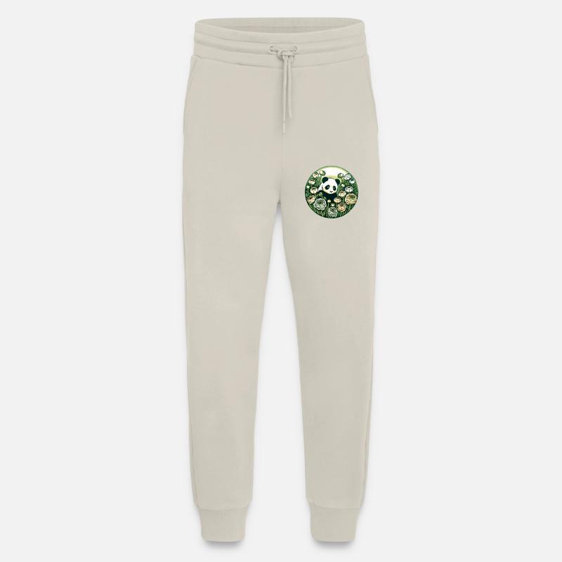 Blumen Panda Bär - Jogginghose - made by SPREAD - WARM CLAY