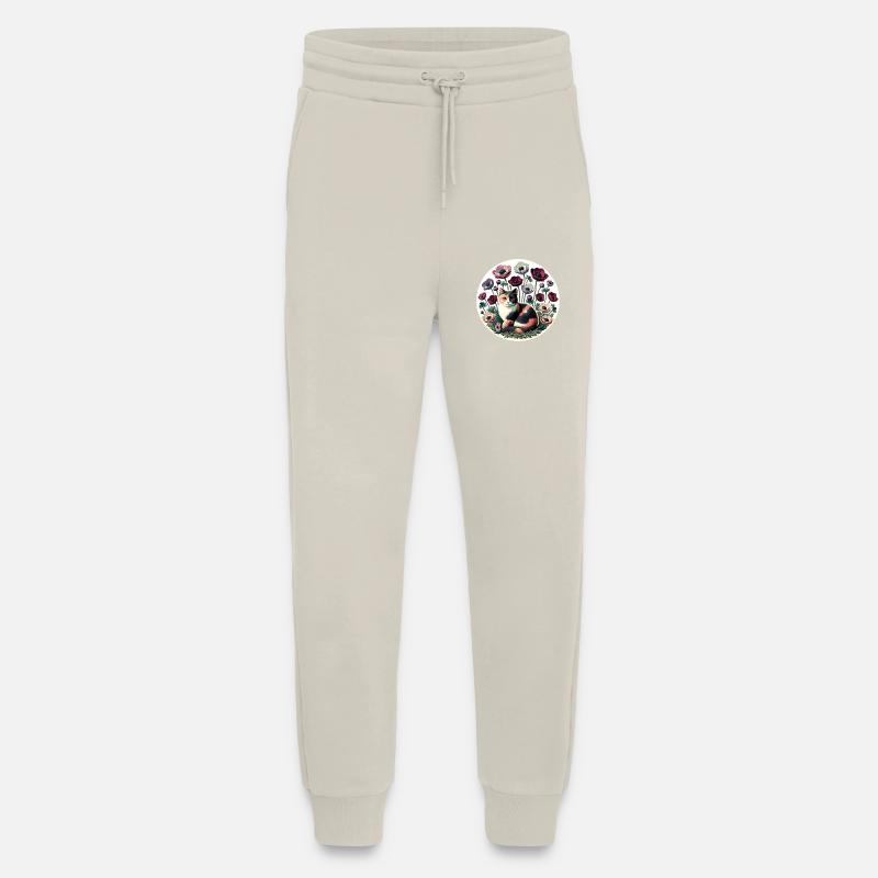 Chat calicot - Pantalon de jogging bio décontracté fabriqué en UE - WARM CLAY