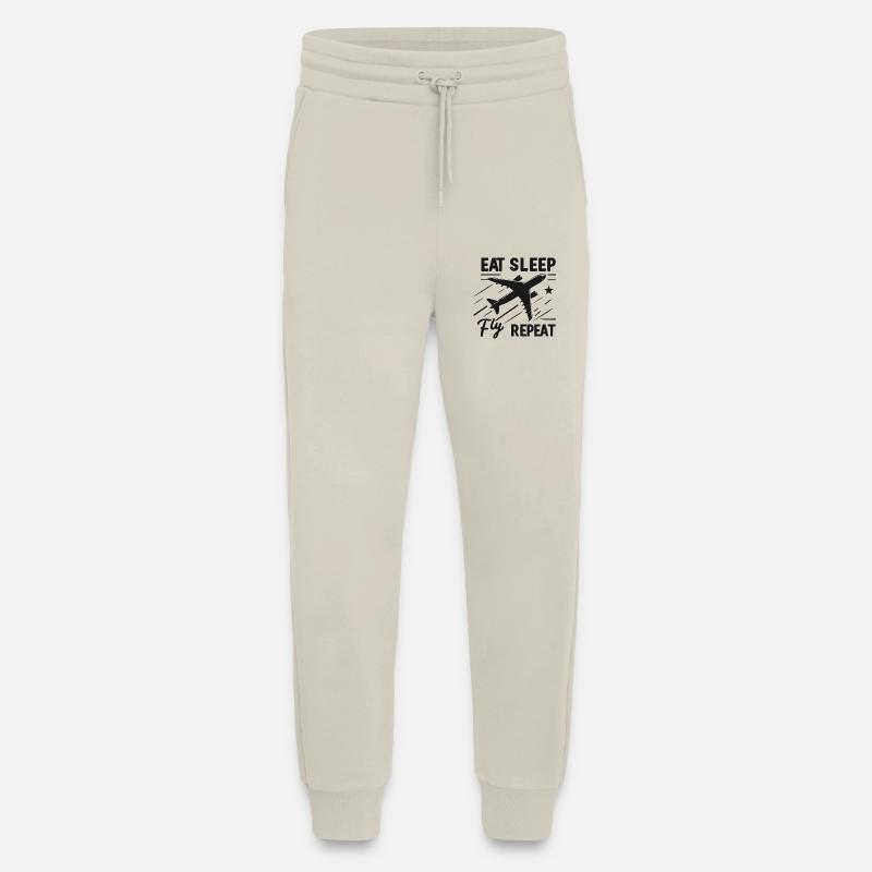 Eat Sleep Fly Repeat - Jogging Pants - made by SPREAD  - WARM CLAY