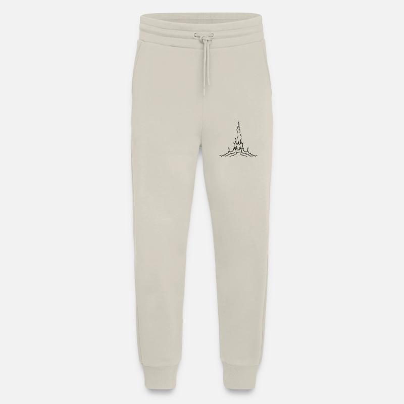 fire flames - Jogging Pants - made by SPREAD  - WARM CLAY