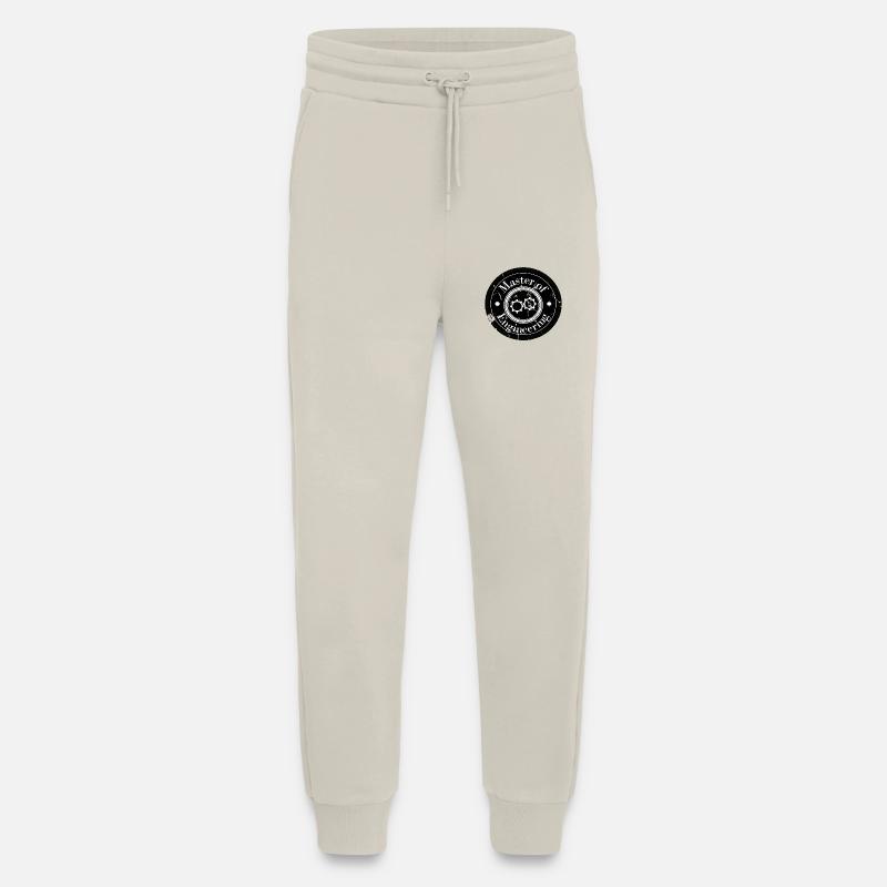 Master of Engineering Logo Patch - Jogging Pants - made by SPREAD  - WARM CLAY