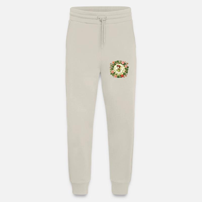 Fée du jardin de fleurs - Pantalon de jogging bio décontracté fabriqué en UE - WARM CLAY