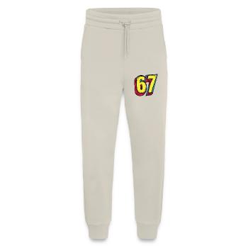 67 Number Symbol - Jogging Pants - made by SPREAD  - WARM CLAY - Front