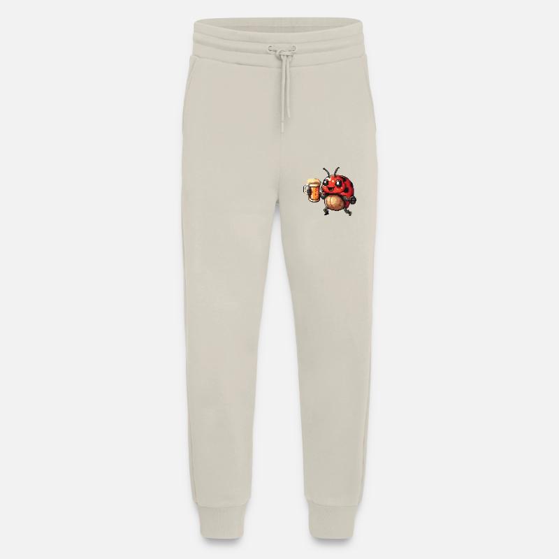 Ladybug Pixel Beer - Jogging Pants - made by SPREAD  - WARM CLAY